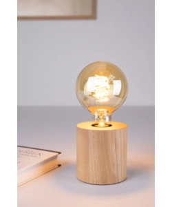 LAMPADA DA TAVOLO ONLI "FOFI" ESAGONALE LEGNO DI ROVERE, E27